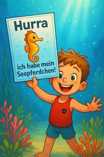Hurra, ich habe das Seepferdchen! #shorts