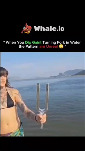 knowledge matrix on Instagram: "•When a vibrating tuning fork touches the surface of water, its motion transfers into the liquid, forming clear ripple patterns. The vibrations that usually go unnoticed in air become beautifully visible as waves in the denser water. Each tuning fork’s specific frequency creates its own unique and mesmerizing design, as shown in various science experiments. . . . . #internet #tech #technology #facts #technologytrends #reelsviral #history #innovation #experiment #e