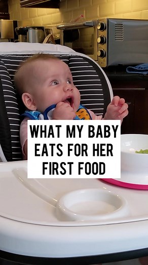 1.4M views · 21K reactions | Her first time eating food! 5 months old  #throwback #baby #avocado | The Cool Eats | Facebook