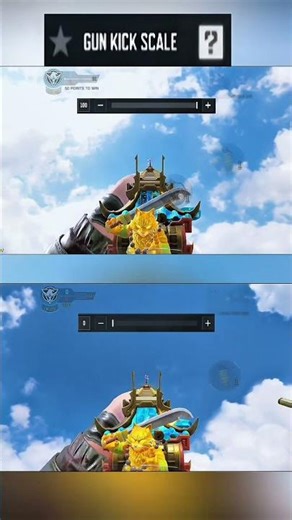 CODmobile gun kick scale