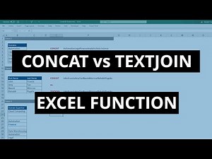 CONCAT vs TEXTJOIN Function in Excel | Excel New Function