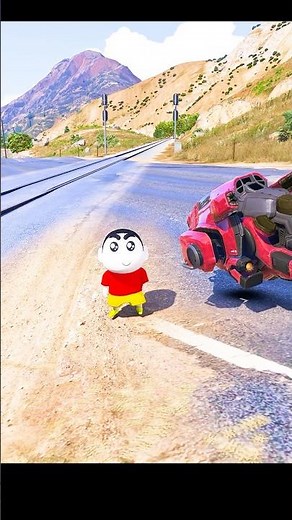 GTA 5 : Shinchan & Franklin🤣 Got a GOLD 🎁 Full Fun #bommalu #gta5telugu #gta5 #gta5shorts