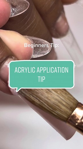 Allow the acrylic to work for you!🗣️ #nailtutorial #beginnernailtech #beginnernailtechtips #acrylicapplication #nailtechtiktok