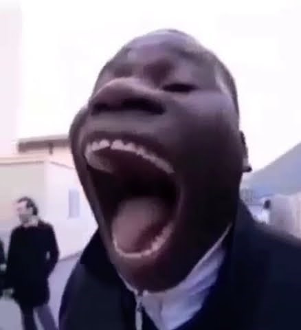 man screaming in siren