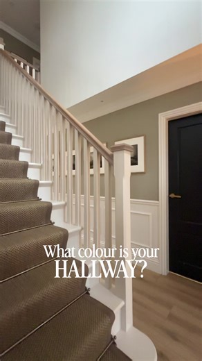 Paint Colors Used in Our Hallway: Honed Slate and Salt