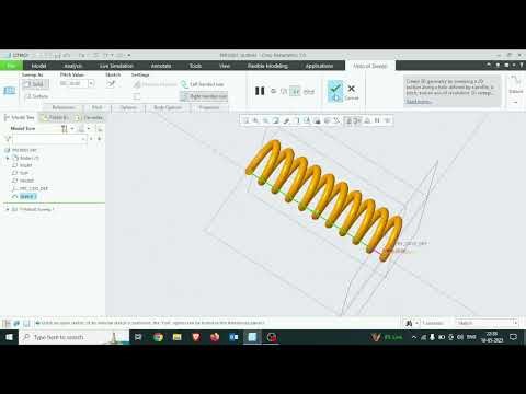 HOW TO MAKE SPRING IN CREO