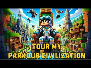 Minecraft Parkour Civilization Quick Tour! 🚀🎮 (inspired by @Evbo)