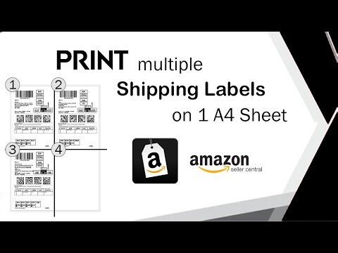 How to Print Multiple Amazon Shipping Labels on a Single A4 Size Sheet