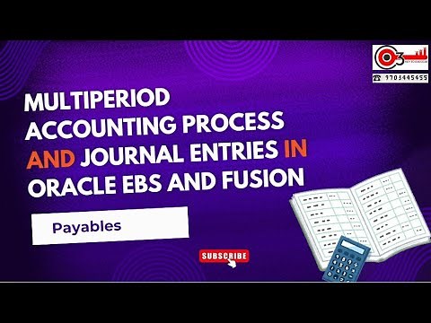 Multiperiod Accounting Process and Journal Entries in Oracle Ebs and fusion Payables