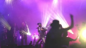 The whole of Hot Dub on the Harbour is now live on YouTube here: https://youtu.be/wHW9tQ8AZO8 Including this amazing encore featuring Brendan Maclean and Rachel Vidoni. I love working with proper musicians and I really felt part of a band on this tour: it was a special group of people 💙 | Hot Dub Time Machine