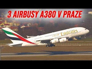 Three Emirates A380 at Prague Airport in One Day. A Historic Aviation Moment