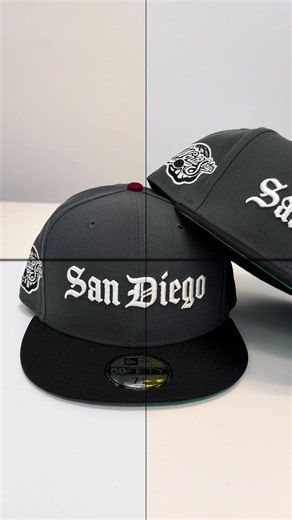 San Diego Padres New Era MLB 59FIFTY 5950 Fitted Cap Hat Dark Gray Crown Black Visor White Script/Text Logo 1998 World Series Side Patch Green UV Available In-store Locations 👉🏻 Mission Valley Mall (we’re in front of Yard House) 👉🏻Capland Las Americas Premium Outlets Online Link 👉🏻 https://capland.net/products/11212810721 . . . #padres ,#sandiego ,#fitted ,#hats ,#capland