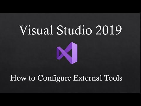 How to configure and use external tool in Visual Studio 2019