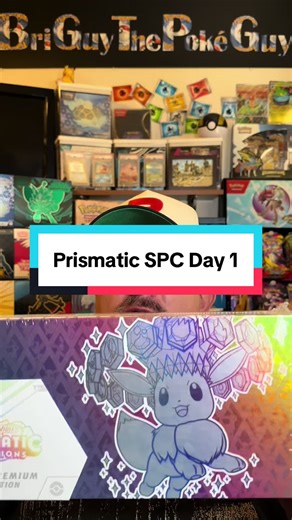 Day 1 of the Prismatic SPC!!! Let’s pull an Eeveelution!!! #prismaticevolutions #pokemontiktok #pikachu #phantasmalflames #pokemoncards