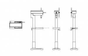 Drill Press - Free CAD Drawings