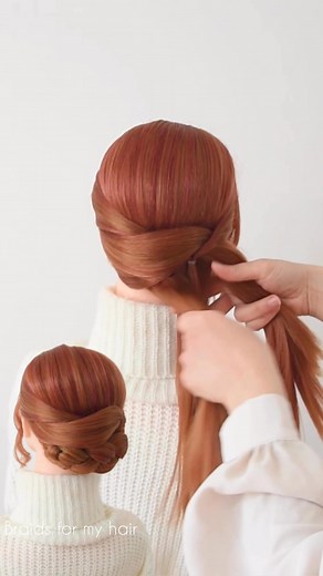 805K views · 11K reactions | Simple and Elegant braid #updo #hairstyle #braids #coiffure #acconciature #hairstyles #peinados | Braids for my hair | Facebook