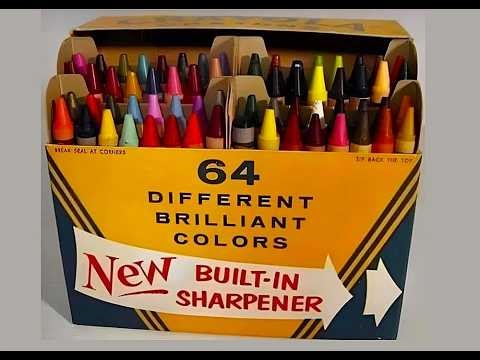 075 Crayola 64 Box 🖍️ The Cadillac of Crayons