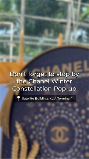✨ KLIA Terminal 1 just got a little more magical. ✨ Enter the CHANEL Winter Constellation Pop-Up and experience a world where celestial beauty meets winter elegance. From iconic creations to festive exclusives, every detail is made to sparkle this season. ❄️  CHANEL Winter Constellation Pop-Up, Satellite Building, KLIA Terminal 1 #ShopMYAirports #MalaysiaAirports #CHANEL #WinterConstellation #Christmas2025 | Shop Malaysia Airports | Facebook