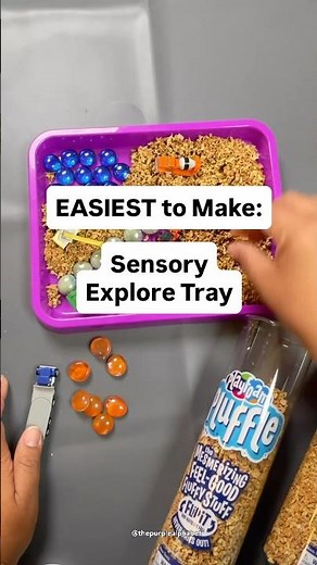 Make an EASY Sensory Discovery Tray #handsonactivitites #sensoryplay