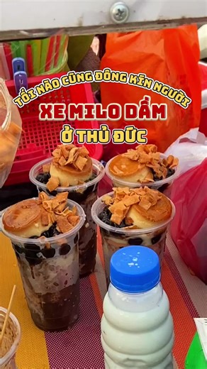 XE MILO DẦM ĐÔNG NHẤT THỦ ĐỨC 🤤🥰 #thuducangi #reviewthuduc #foodreviewer #milodam #milodamthuduc