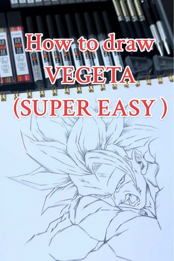 Step-by-Step Guide to Drawing Vegeta from Dragon Ball