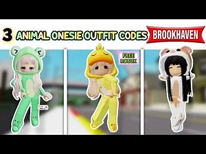 ANIMAL ONESIE OUTFIT ID CODES FOR BROOKHAVEN 🏡RP, BERRY AVENUE & BLOXBURG 😍✨
