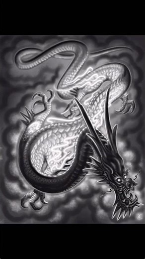 How I draw a Japanese dragon