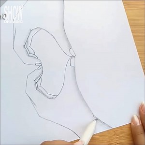 68K views · 2.9K reactions | A drawing of making the heart sign with hands | Drawing Pencil Show | Facebook