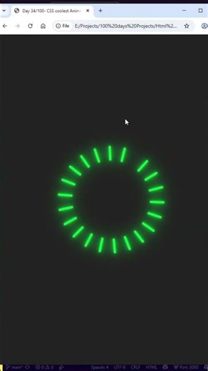 Amazing CSS loader Animation #webdesign#htmlcss#htmlpro#html#css#js#coding#cssanimation #cssfilters