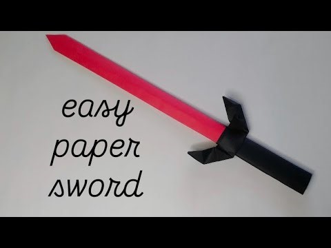 How to Make Easy Paper Sword | Easy Paper Weopons | Paper Sword
