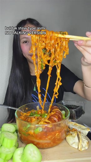 buldak stew type asmr 🔥🍜! ROAD TO 46K💗! i’m running out of stew type 😔 adding sm ingredients to my stew type bc they’re discontinued where i’m at 😭 #buldak #stewtypenoodles #asmr #fypシ゚viral #viraltiktok