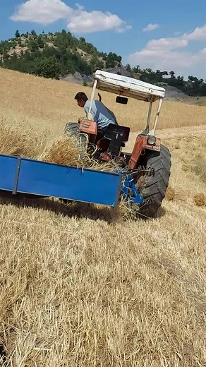 Tractor Operations in Harvested Crops Field