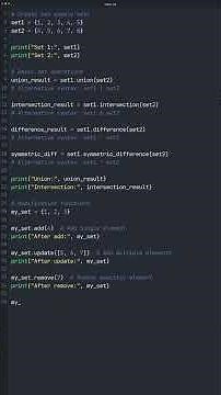Master Python Sets: All Functions Explained with Examples