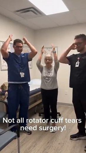 Not all rotator cuff tears need surgery! The key? Good communication and knowing your options. Many patients get amazing results with physical therapy, PRP, steroid injections, and other non-surgical treatments. I love sitting down in clinic, talking through the options, and making a game plan that keeps you moving and pain-free. Kathy is the perfect example. She’s back to full go on her rotator cuff tear — no surgery needed! | Todd Walker MD
