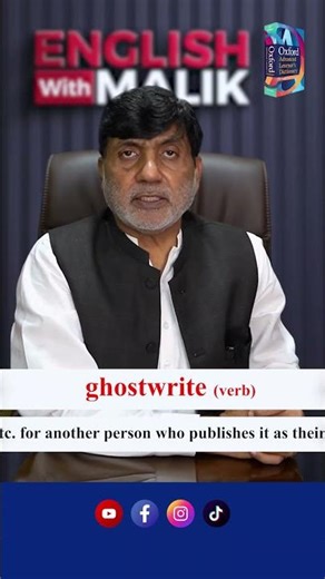 What Does “Ghost Write” Mean? | English with Malik