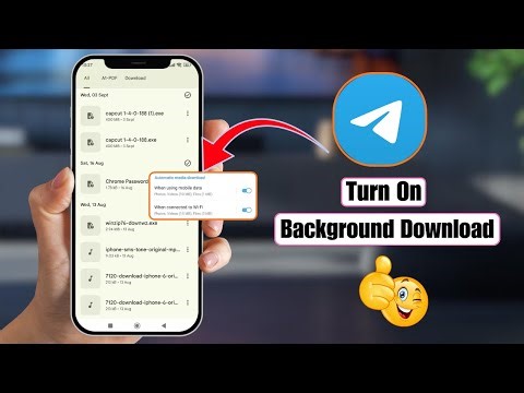 How to Turn On Background Download on Telegram