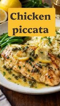 Chicken Piccata 🍋 | Easy Italian Chicken Recipe in 20 Minutes #ChickenRecipe #EasyDinner#ItalianFood