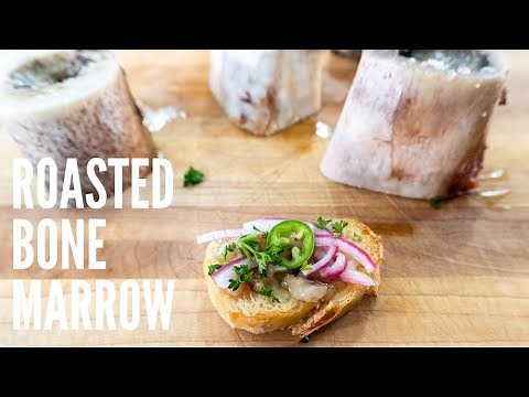 Quick and easy roasted bone marrow recipe: a fancy, but easy appetizer for your guests!