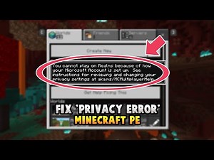 How To Change Your 'PRIVACY SETTING' For Minecraft PE.