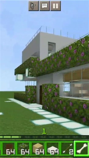 my third house in Minecraft #funk #minecraft #mordernhouse #build #shortvideo