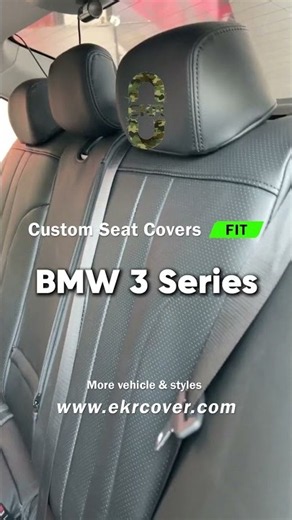 BMW 3 Series Rear Seat Cover Installation | EKR Hidden Fit Details