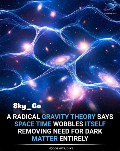 Sky_Go on Instagram: "A new theoretical approach to gravity suggests that dark matter and dark energy may not be required to explain galactic motion. Instead, the theory proposes that spacetime itself exhibits small, random, fluctuating behavior that adds extra gravitational effects. In this framework, the unexpected rotation of galaxies comes not from invisible matter, but from subtle, chaotic variations in spacetime geometry. These fluctuations could collectively mimic the gravitational influe