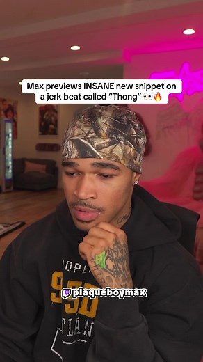 Max previews INSANE new snippet on a jerk beat called “Thong” #plaqueboymax #fyp #viral
