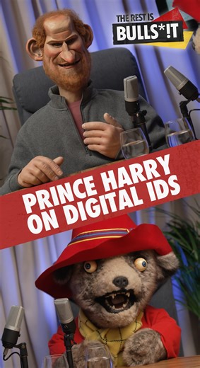 Spitting Image on Instagram: "Prince Harry and Paddington comment on digital ID cards...Brand new ep of Spitting Image: The Rest Is Bulls*!t out now on YouTube!"