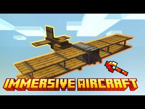 Immersive Aircraft mod in Minecraft: Aircraft | Biplanes | Airships