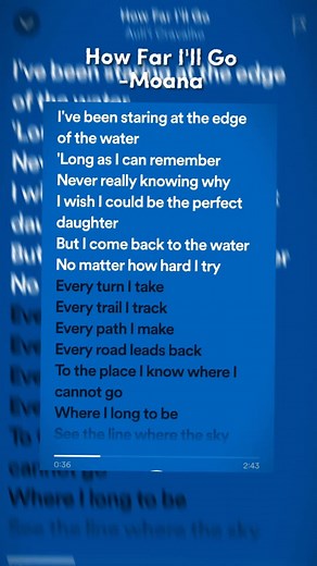 Speed Up Moana Song: How Far I'll Go
