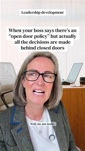 When your boss says there's an 'open door policy' #corporatelife