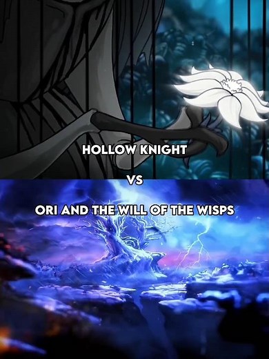 Hollow Knight vs Ori and The Will of The Wisp #metroidvania #hollowknight #oriandthewillofwisps