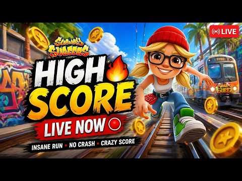 🔴Subway Surfers Live - Hunting 60M highest score #subwaysurferslive #livestream #shorts