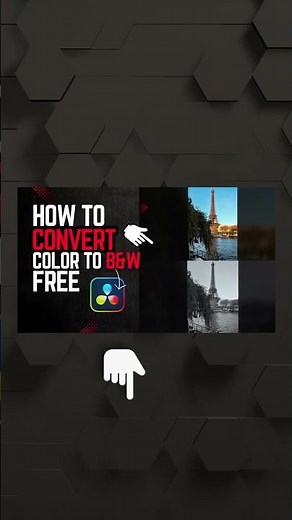 How to Convert Color Footage to Black & White in DaVinci Resolve Easy Method